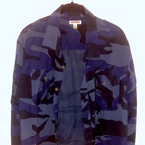 True Religion Camo Button Up